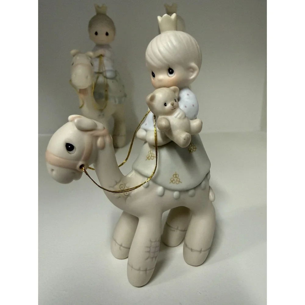 Precious Moments 1987 Nativity #108243 They Followed The Star 3pc set Camels